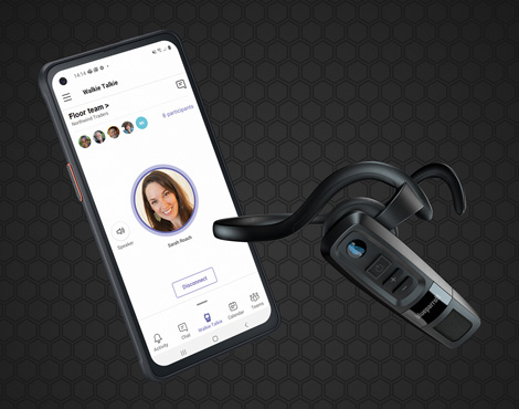 BlueParrott in Blue Light