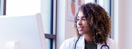 Healthcare professional at work