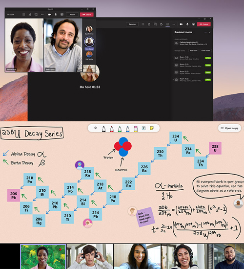 Teams screen for Education