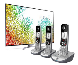 TVs and cordless phones