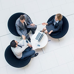 multiple office worker