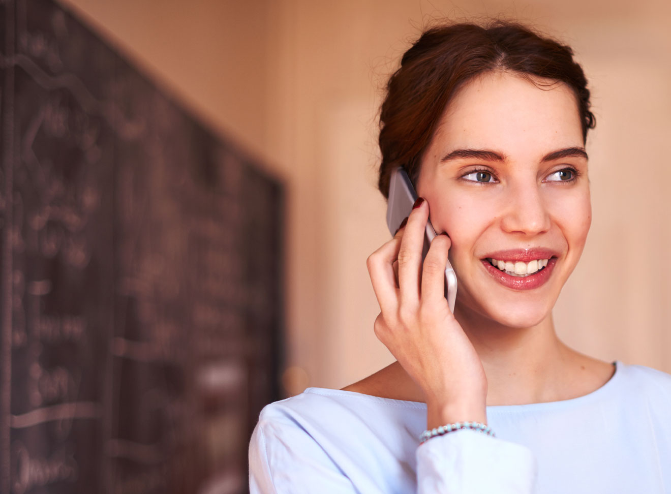 Teacher using a cloud-based phone system