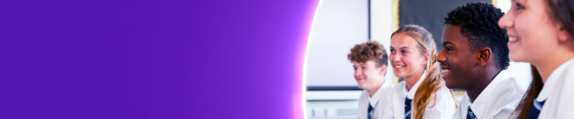 High School Pupils in Lesson