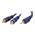 C2G 1m Velocity™ One 3.5mm Stereo Male to Two RCA Male Y-Cable