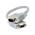 C2G .5m Premium Shielded HD15 SXGA M/F Monitor Extension Cable