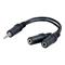 C2G .15m Value Series™ One 3.5mm Stereo Male To Two 3.5mm Stereo Female Y-Cable