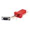 C2G RJ45/DB9M Modular Adapter Red