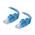 C2G 1m Cat6 550 MHz Snagless Crossover Cable - Blue