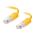 C2G 4m Shielded Cat5E Moulded Patch Cable - Yellow