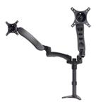 B-Tech Full Motion Twin Screen with Dual Articulated Arms Flat Screen Desk Mount