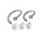 Poly Plantronics Spare Fit Kit - Ear Loops & EarBuds for WH500, Savi W440, Savi W740, Savi W745, CS540