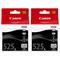 Canon PGI 525PGBK Twin Pack - Ink tank - 2 x black - for PIXMA