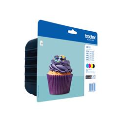 Brother LC123 Black/Cyan/Magenta/Yellow Value Pack