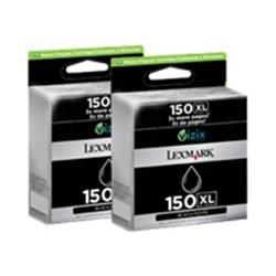 Lexmark 150XL Black High Yield Return Program Ink Cartridge Twin Pack
