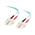 C2G 7m SC-SC 10Gb 50/125 OM3 Duplex Multimode PVC Fibre Optic Cable (LSZH) - Aqua