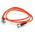 C2G 30m ST-ST 62.5/125 OM1 Duplex Multimode PVC Fibre Optic Cable (LSZH) - Orange