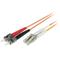 C2G 20m LC-ST 62.5/125 OM1 Duplex Multimode PVC Fibre Optic Cable (LSZH) - Orange