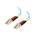 C2G 1m LC-LC 10Gb 50/125 OM3 Duplex Multimode PVC Fibre Optic Cable (LSZH) - Aqua