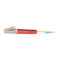 C2G 5m LC-LC 10Gb 50/125 OM3 Duplex Multimode PVC Fibre Optic Cable (LSZH) - Aqua