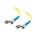C2G 10m ST-ST 9/125 OS1 Duplex Singlemode PVC Fibre Optic Cable (LSZH) - Yellow