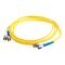 C2G 20m ST-ST 9/125 OS1 Duplex Singlemode PVC Fibre Optic Cable (LSZH) - Yellow