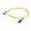 C2G 2m LC-ST 9/125 OS1 Duplex Singlemode PVC Fibre Optic Cable (LSZH) - Yellow