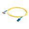 C2G 10m LC-ST 9/125 OS1 Duplex Singlemode PVC Fibre Optic Cable (LSZH) - Yellow