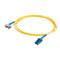 C2G 20m LC-ST 9/125 OS1 Duplex Singlemode PVC Fibre Optic Cable (LSZH) - Yellow