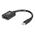 C2G 15cm Mini DisplayPort Male to DisplayPort Female Adapter Cable -  Black