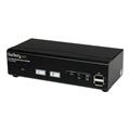 StarTech.com 2 Port USB VGA KVM Switch with DDM Fast Switching Technology and Cables