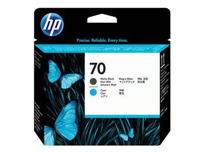 HP No 70 Matte Black and Yellow Printhead