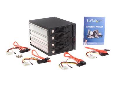 StarTech.com 4 Drive 3.5in Trayless Hot Swap SATA Mobile Rack Backplane