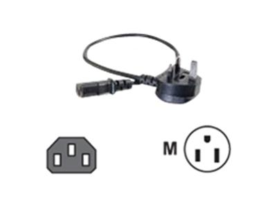 C2G 2m 16 AWG Universal Power Cord (IEC320C13 to BS 1363)