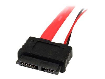 StarTech.com 36in Slimline SATA to SATA with LP4 Power Cable Adapter