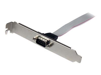 StarTech.com 16in (40cm) 9 Pin Serial Male to 10 Pin Motherboard Header Slot Plate