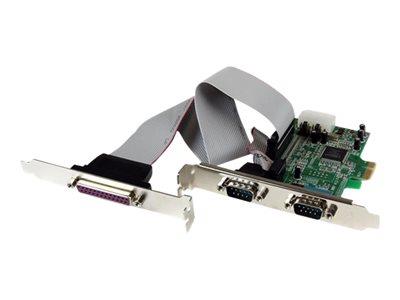 StarTech.com 2S1P Native PCI Express Parallel Serial Combo Card with 16550 UART