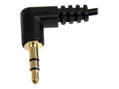StarTech.com 6 ft Slim 3.5mm Right Angle Stereo Audio Cable - M/M