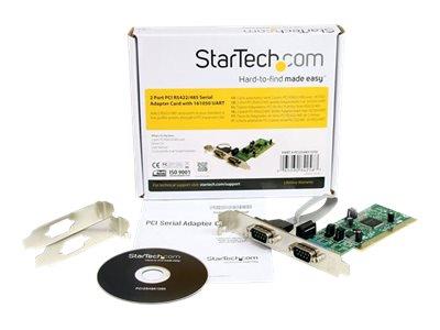 StarTech.com 2 Port PCI RS422/485 Serial Adapter Card with 161050 UART
