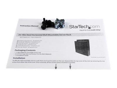 StarTech.com 2U 19in Steel Horizontal Wall Mountable Server Rack