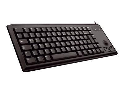 Cherry Compact-Keyboard G84-4400 - Keyboard - USB - 84 keys - trackball - black - UK