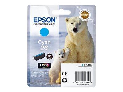 Epson Singlepack Cyan 26 Claria Premium Ink