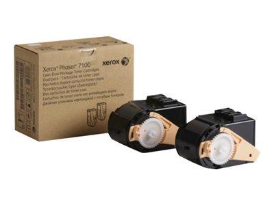 Xerox 7100 Cyan Dual Pack Toner 9K
