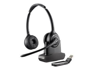 Poly Plantronics Savi W420A-M Duo/Stereo/Binaural Wireless USB Headset - Optimised for MS Lync