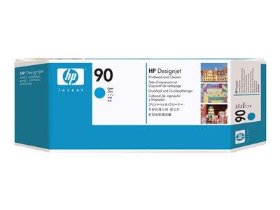 HP 90 Cyan Printhead and Printhead Cleaner