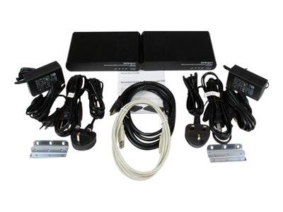 StarTech.com USB HDMI over Cat 5e Cat 6 KVM Console Extender - 1080p Uncompressed Video 330ft (100m)