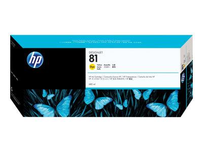 HP 81 680-ml Yellow Dye Ink Cartridge
