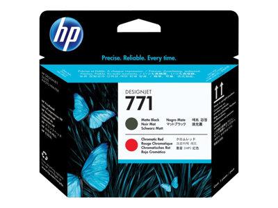 HP 771 Matte Black/Chromatic Red Designjet Printhead