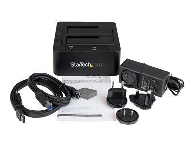 StarTech.com USB 3.0 / eSATA Dual Hard Drive Docking Station with UASP for 2.5/3.5in SATA SSD / HDD