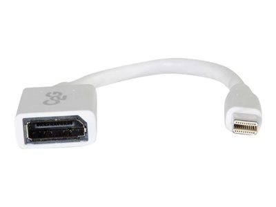 C2G 15cm Mini DisplayPort Male to DisplayPort Female Adapter Cable - White