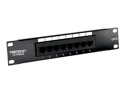 TRENDnet 8-Port Cat. 6 Unshielded Patch Panel (10" wide)